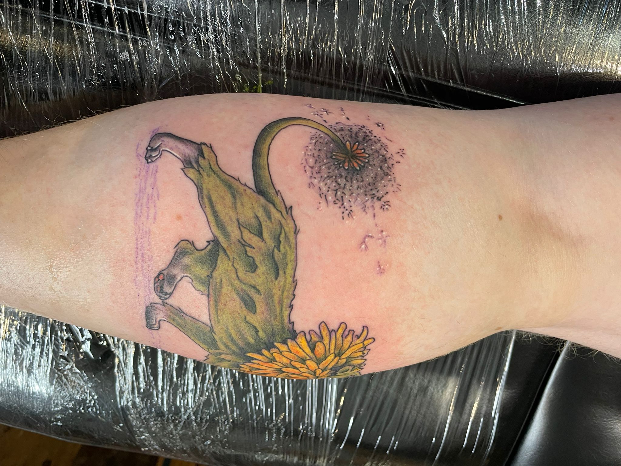 Illustrative capybara tattoo by Michael Lisney